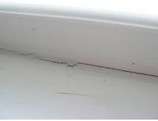 Image of window caulk cracking