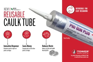 Reusable caulk tube cover
